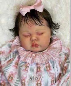 9LBS Weighted 24 Pickle Reborn Baby Doll Hand-Rooted Hair Artist Finished Girl