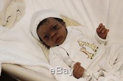 AA/Ethnic/Biracial Solid Silicone newborn baby boy Asriel by Jorja Pigott