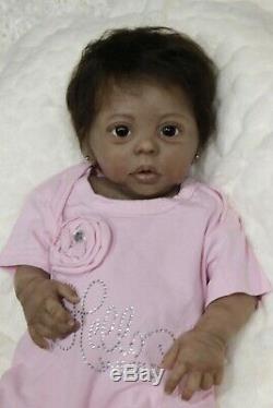 AA/Ethnic Willow Full Body Solid Silicone baby girl by Laura Tuzio Ross Eco 30
