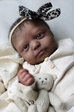 AA biracial LIFELIKE reborn baby doll ZURI by Bountiful Baby