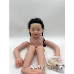 ARTIST Painted Reborn Baby Doll Kit Soft Cloth Body Toddler Girl Handmade Toys