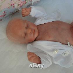 ASHLEY preemie REalBORN realistic newborn baby GIRL blonde mohair reborn doll