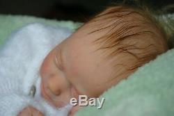 ASHLEY preemie Realborn realistic newborn baby GIRL blonde mohair reborn doll