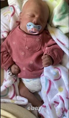 AUTHENTIC reborn Baby Skya Asleep Kit With COA And Clothing Haul Box Opening