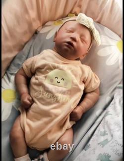 AUTHENTIC reborn Baby Skya Asleep Kit With COA And Clothing Haul Box Opening