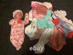 AUTHENTIC reborn Baby Skya Asleep Kit With COA And Clothing Haul Box Opening