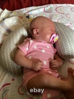 AUTHENTIC reborn Baby Skya Asleep Kit With COA And Clothing Haul Box Opening