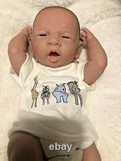 AWW! BABY BOY CUTIE! Preemie Life Like Reborn Pacifier Doll + Extras