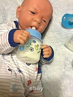 AWW! BABY BOY DREAMER! Preemie Life Like Reborn Pacifier Doll + Extras