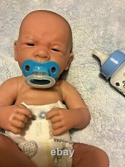 AWW! BABY BOY DREAMER! Preemie Life Like Reborn Pacifier Doll + Extras