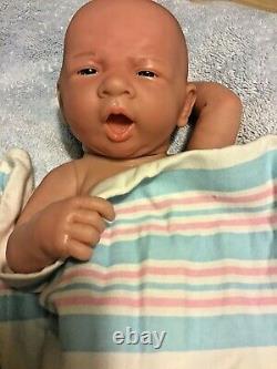 AWW! BABY BOY DREAMER! Preemie Life Like Reborn Pacifier Doll + Extras