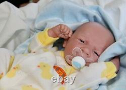 AWW! BABY BOY LOVABLE! Preemie Life Like Reborn Pacifier Doll + Extras