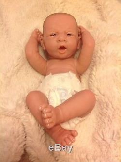 AWW! BABY BOY! SO CUTE 14 Preemie Life Like Reborn Pacifier Doll + Extras