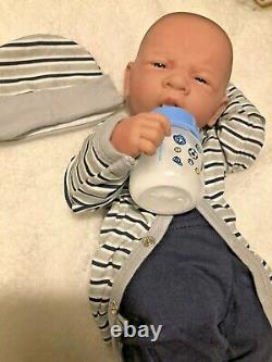 AWW! BABY BOY Snuggle! Preemie Life Like Reborn Pacifier Doll + Extras