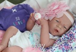 AWW! Baby GIRL LOVE! Berenguer Life Like Reborn Preemie Pacifier Doll +Extras