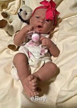 AWW! It's Baby GIRL! Berenguer Life Like Reborn Preemie Pacifier Doll +Extras