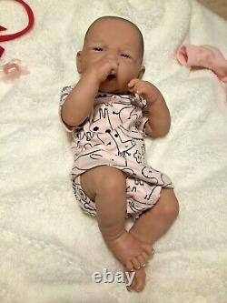 AWW! It's Baby GIRL! Berenguer Life Like Reborn Preemie Pacifier Doll +Extras