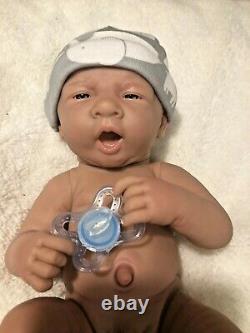 AWW Top BOY! Baby Boy PREEMIE Berenguer Life Like Reborn Pacifier Doll +Extras