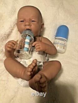 AWW Top BOY! Baby Boy PREEMIE Berenguer Life Like Reborn Pacifier Doll +Extras