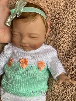 Adorable 13 Inch Preemie Full Body Silicone Baby Girl Doll