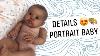 Adorable Custom Portrait Baby Gannett Reborn Baby Doll