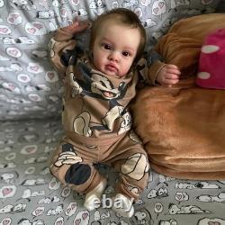 Adorable Toddler Girl 24 Painted Reborn Baby Doll Rooted Hair Cloth Body Gift