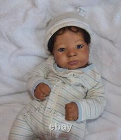 African American AA Reborn Baby Doll Newborn Black Lifelike