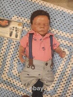 African American Reborn Baby Dolls Biracial Newborn Black Lifelike Boy Toddler