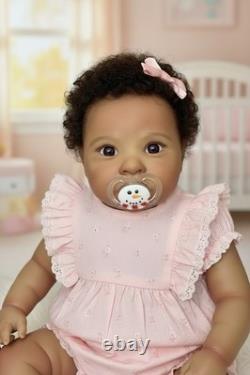 Afro American Adorable Rowan, by Jessica Schenk 24 Reborn Doll