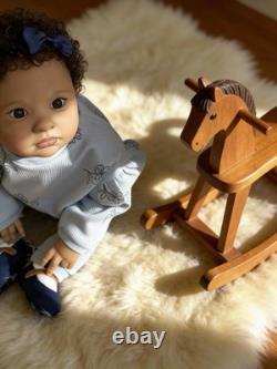 Afro American Adorable Rowan, by Jessica Schenk 24 Reborn Doll