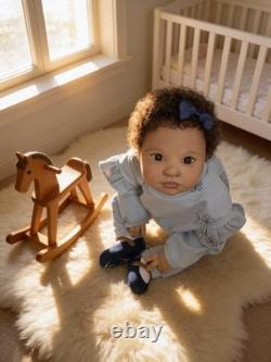Afro American Adorable Rowan, by Jessica Schenk 24 Reborn Doll