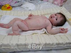 (Alexandra's Babies) Full body silicone baby Mase sculpted by Lilianne Breedveld