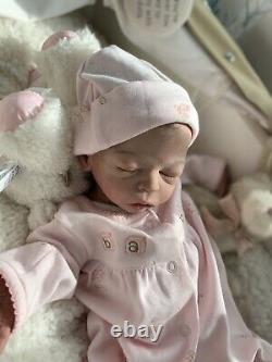 Alexandria Full Body Silicone Newborn Reborn Baby Doll OOAK Pre-loved