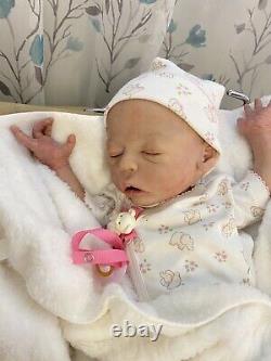 Alexandria Full Body Silicone Newborn Reborn Baby Doll OOAK Pre-loved