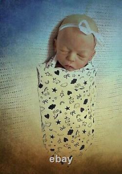 Alexandria Full Body Silicone Newborn Reborn Baby Doll OOAK Pre-loved