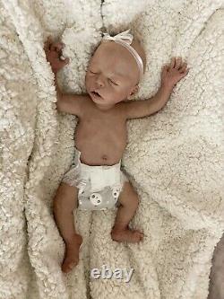 Alexandria Full Body Silicone Newborn Reborn Baby Doll OOAK Pre-loved (booboo)