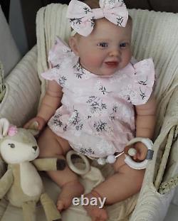 Angelbaby Lifelike Reborn Baby Dolls Girl 24 Inch 60CM Cute Reborn Toddler with