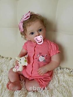 Angelbaby Reborn Realistic Baby Girl Dolls 24inch Pretty Silicone Real Toddle