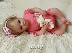 Angelbaby Reborn Realistic Baby Girl Dolls 24inch Pretty Silicone Real Toddle