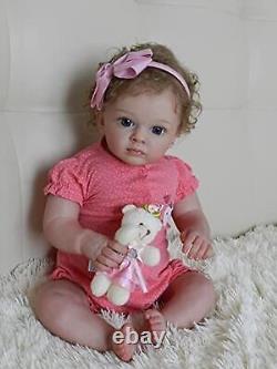 Angelbaby Reborn Realistic Baby Girl Dolls 24inch Pretty Silicone Real Toddle