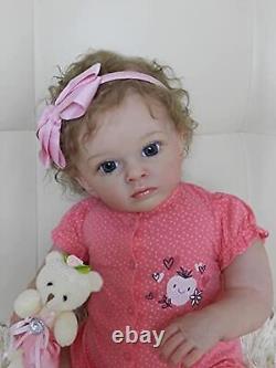 Angelbaby Reborn Realistic Baby Girl Dolls 24inch Pretty Silicone Real Toddle