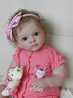 Angelbaby Reborn Realistic Baby Girl Dolls 24inch Pretty Silicone Real Toddle