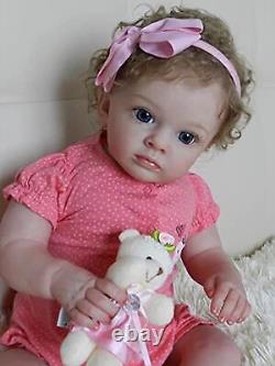 Angelbaby Reborn Realistic Baby Girl Dolls 24inch Pretty Silicone Real Toddle