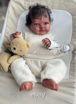 Authentic Tobiah Reborn Doll 22 9lbs OOAK Open Eyes COA Ready To Ship