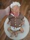 Authentic Twin A By Bonnie Brown Reborn Baby Doll With Combi Hair & Belly Plate