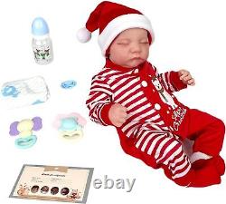 BABESIDE Christmas Outfit 17-Inch Realistic-Newborn Baby Dolls Reborn Baby