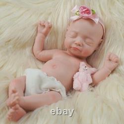 BABESIDE Full Body Silicone Reborn Baby Dolls Girl 12 inch Soft Flexible