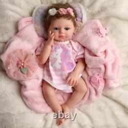 BABESIDE Lifelike Reborn Baby Dolls 16 Inch (Weight 4 lb) Full Platinum Silico
