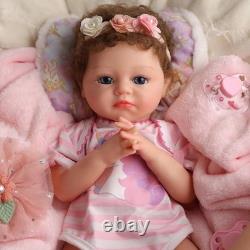 BABESIDE Lifelike Reborn Baby Dolls 16 Inch (Weight 4 lb) Full Platinum Silico