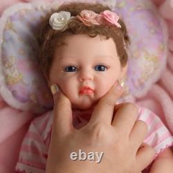 BABESIDE Lifelike Reborn Baby Dolls 16 Inch (Weight 4 lb) Full Platinum Silico